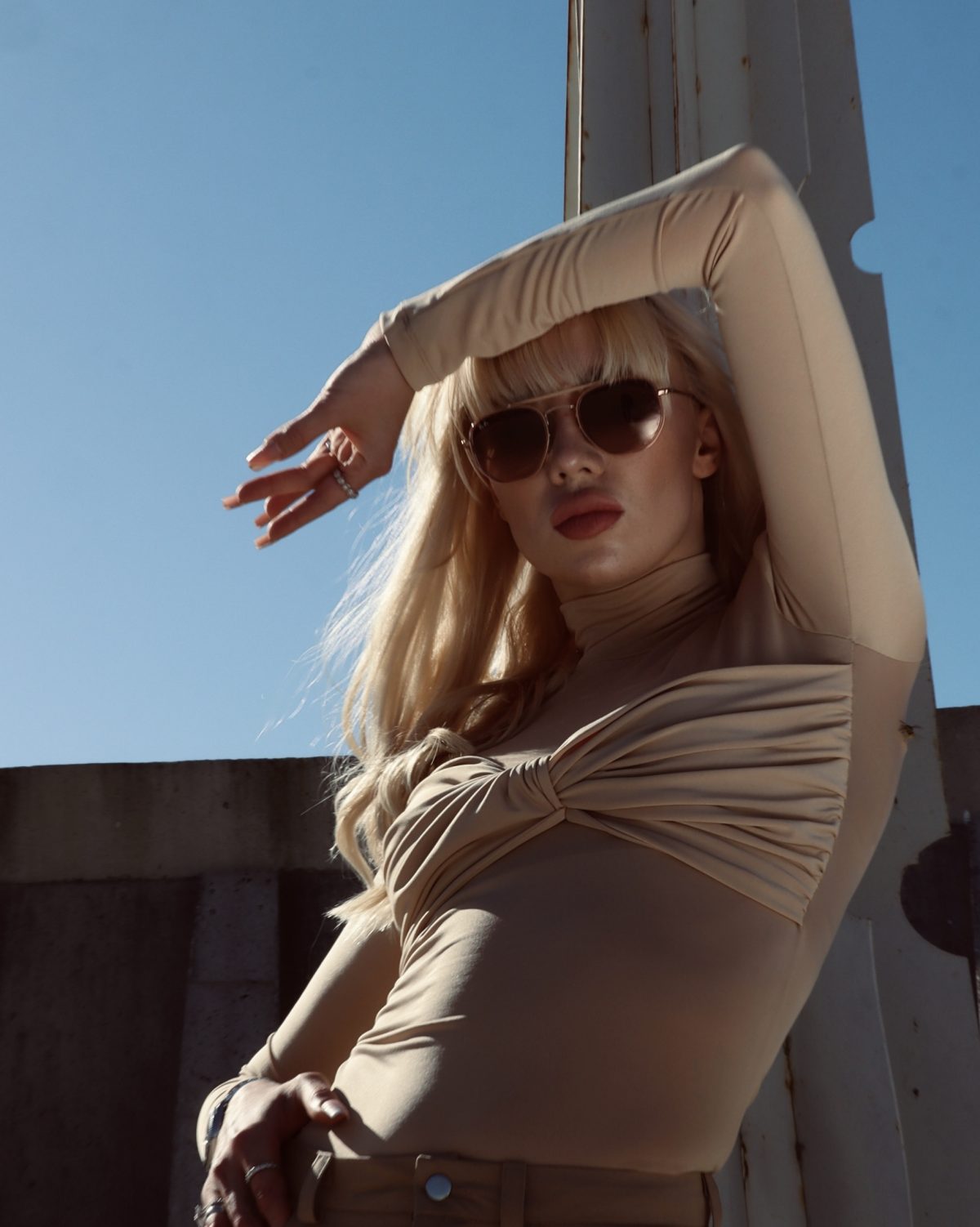 NUDE SLIM BLOUSE - 3