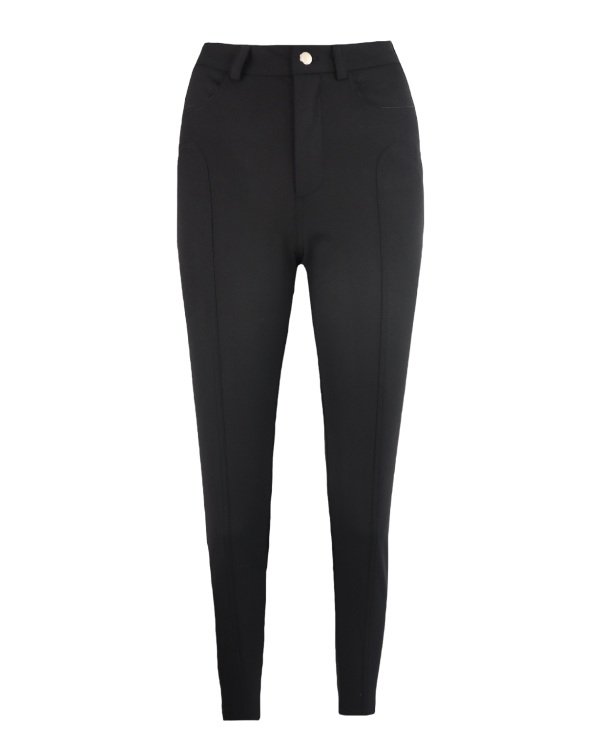 BLACK SLIM PANTS - 0