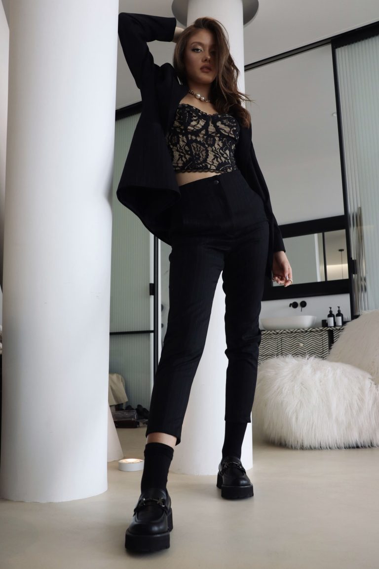 second img: STRIPES TROUSERS