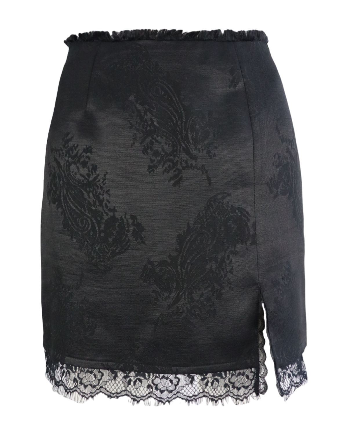 JACQUARD NOIR SKIRT - 0